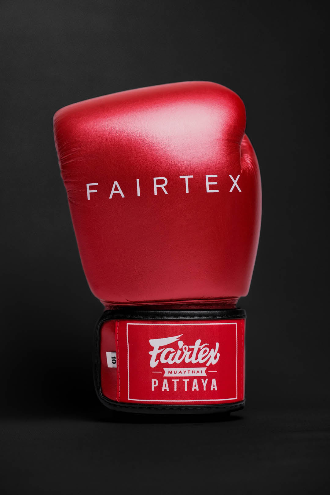 "Fairtex Metallic" bokso pirštinės - Red