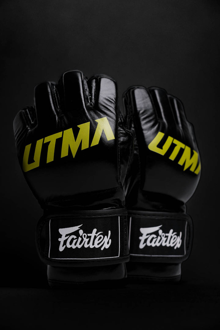 "Fairtex X UTMA" MMA pirštinės - Black